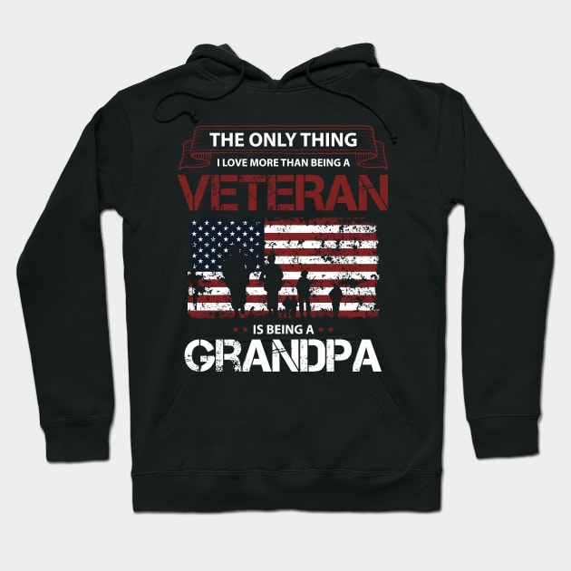 Love Veteran Grandpa Hoodie by IGSeven